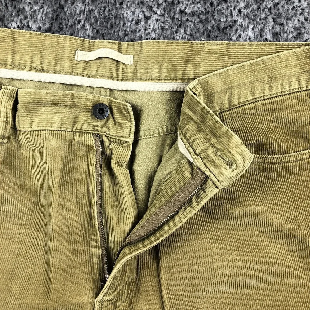 L.L. Bean‎ Pants Mens 38x30 Brown Corduroy Straight 5 Pocket Casual Khakis